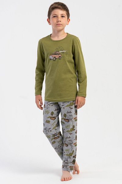 VİENETTA Boy's Long Sleeve Pajama Set (9/10-15/16), 504036