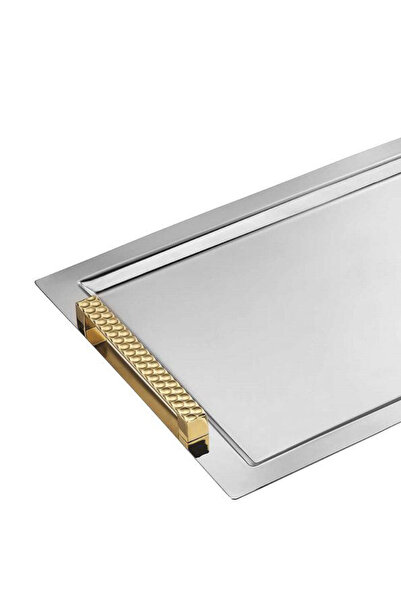 Tiamo Honeycomb Tea Tray with Handle Gold 32 cm - 50 cm