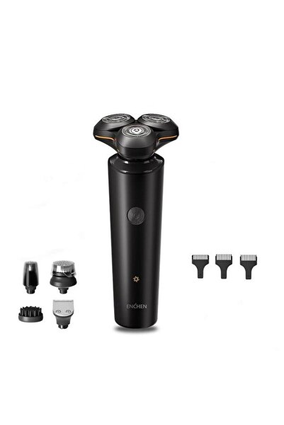 Enchen Ηλεκτρική ξυριστική μηχανή X8S-C, Ξηρή και Υγρή, 5 Ανεξάρτητες Κεφαλές, Μοτέρ 5W, 600mAh (Μαύρο)