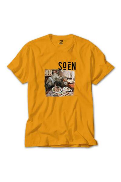 CrowsGate سوين تيلوريان تي شيرت ملون أصفر اللون مقاس 5XL