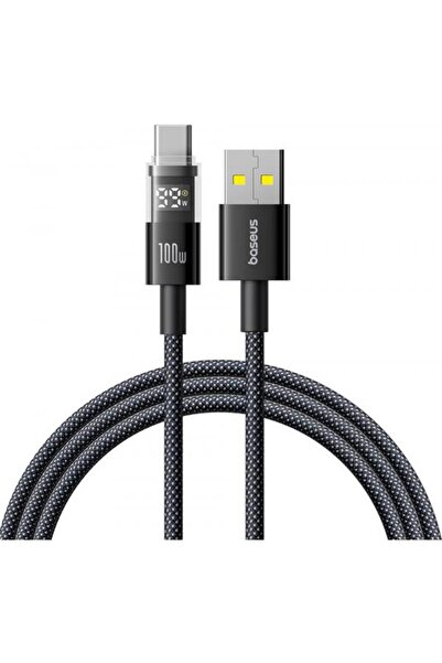 Baseus Cable for Data and Charging USB-A to USB-C Display 2, 100W, 1m, Black