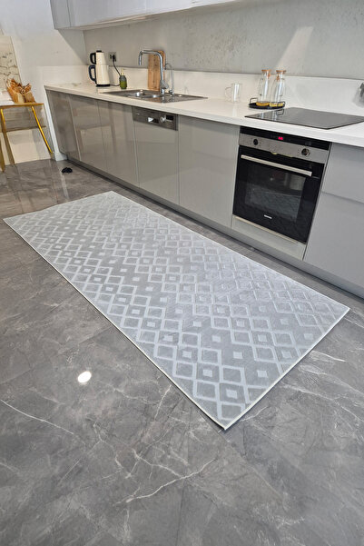 ferahome Yıkanabilir pamuklu İskandinav Tarzı Premium Puffy Peluş Yolluk – Salon ve Koridor Halısı (77)