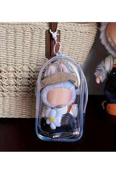 Puzzle Store Labubu Carrying Bag / Portable, Transparent Looking Bag Ornament Keychain