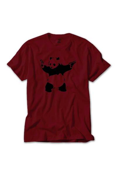 CrowsGate Κόκκινο T-shirt Panda Guns