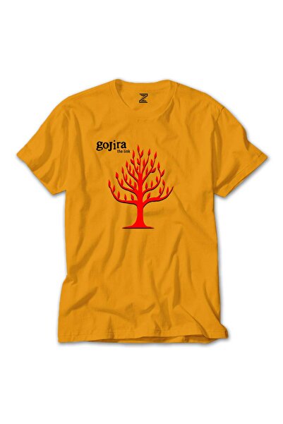 CrowsGate Tricou colorat Gojira The Link, culoare galbenă, mărimea 3XL