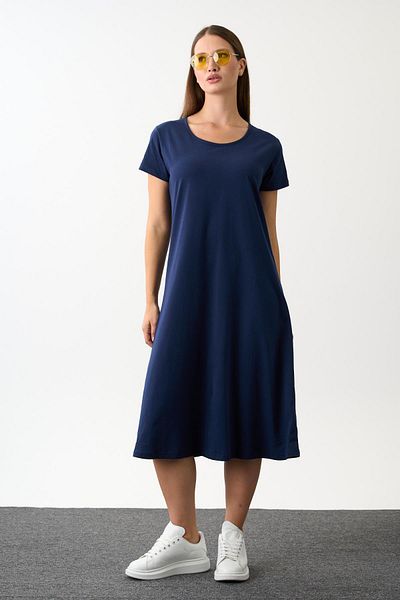ALEXANDERGARDI Short Sleeve Relaxed Dress (B22-43600)