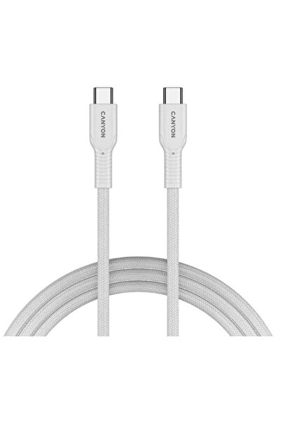 CANYON Cablu de date CND-CCAP 60 AB 10 W, USB-C - USB-C, 1 m (Alb)