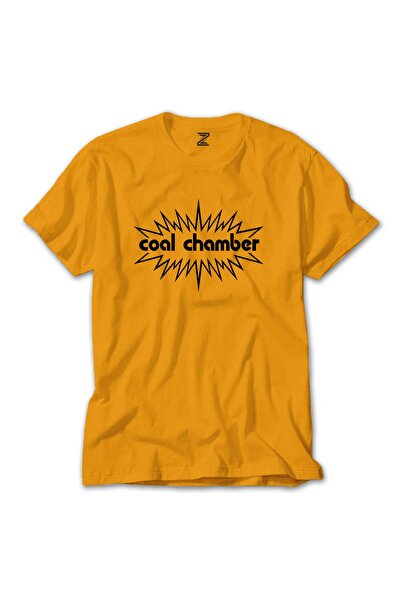 CrowsGate Tricou colorat cu logo Coal Chamber, culoare galbenă, mărimea XL
