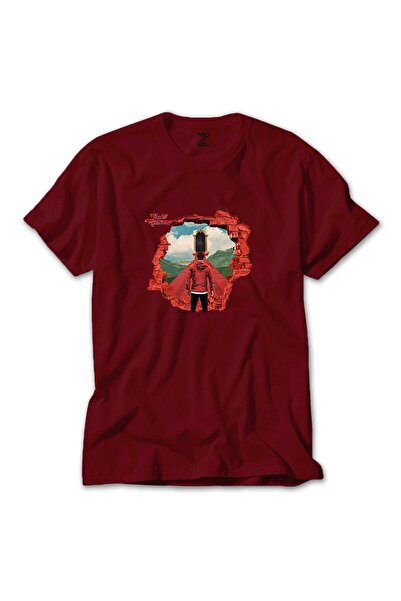 Megstill Tricou colorat A Day Remember Youre Welcome, culoare roșie, mărimea 4XL