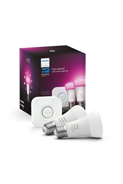 Philips HueWCA 9W E27 Renkli Akıllı Ampul 2'li Başlangıç Seti