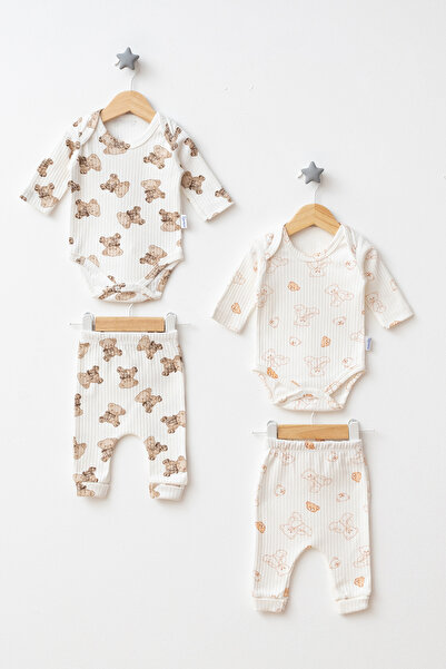 Beniizle طقم مكون من قطعتين من ملابس الأطفال الصغار منقوشة