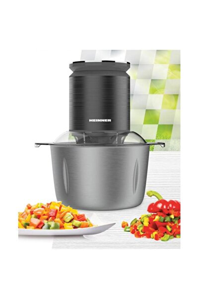 Heinner Tocător de legume HMC-KD800SS, 800W, 3L, viteză variabilă (gri antracit)