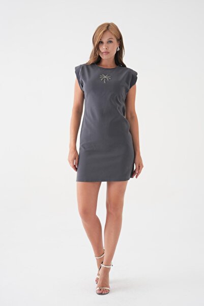 Yumey Palm Tree Pattern Dress