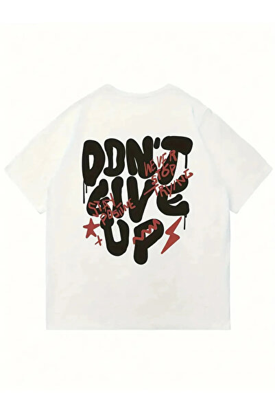 haha Dont Give up Printed T-Shirt for Men