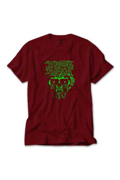 Generic Brand Brutal Truth Graphic Colorful T-shirt Red Color Size 2XL