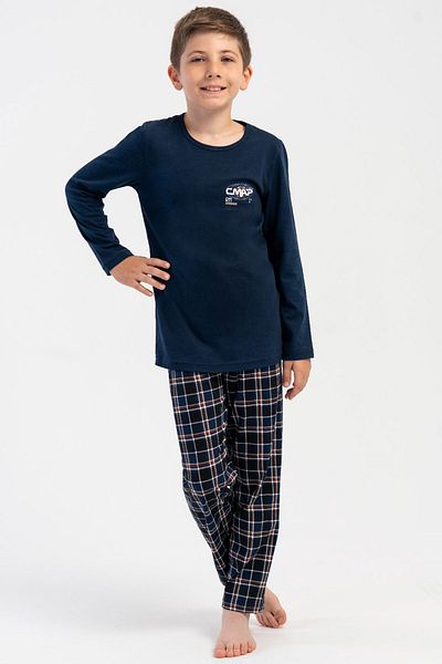 VİENETTA Cotton Boys Long Sleeve Pajama Set (9-10/-15-16), 503234