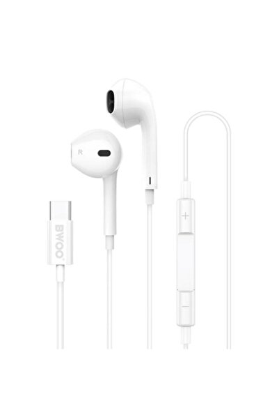 Bwoo Casti Stereo HF175, Microfon, USB-C, Alb