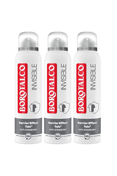 Borotalco : 3 x Antiperspirant Spray Invisible, 150 ml