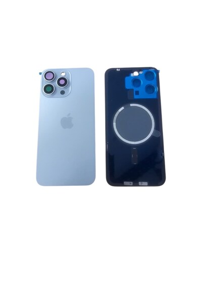 OEM Uyumlu İphone 15 Pro Max Arka Kapak Full Kamera Camlı ( Pil Kapağı ) - Ma...