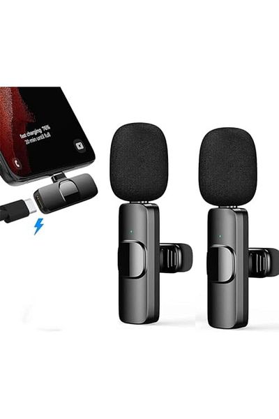 Generic NEW TypeC wireless microphone, wireless clip-on microphone, C-type video recording microphone, wirel