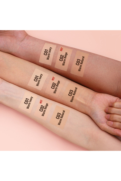 O.TWO.O Cosmetics كريم أساس سائل خالٍ من الزيوت من O.TWO.O - قاعدة خفيفة الوزن تدوم طويلًا