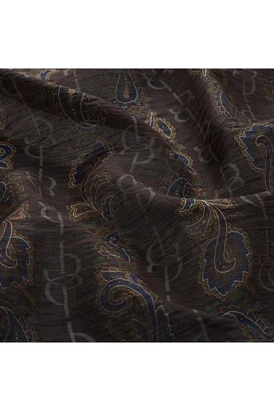 ipekevi Monogram Patterned Tenzel Scarf