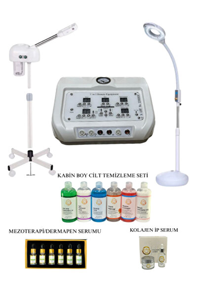 Gesh 7+1Cilt Bakım Cihazı+Buhar+Kabin Boy Cilt Bakım Ürünleri