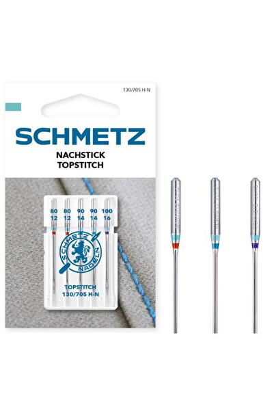 SCHMETZ Set 5 ace de cusut pentru matlasare, finesse 80-90-100, 130/705 H-N VIS