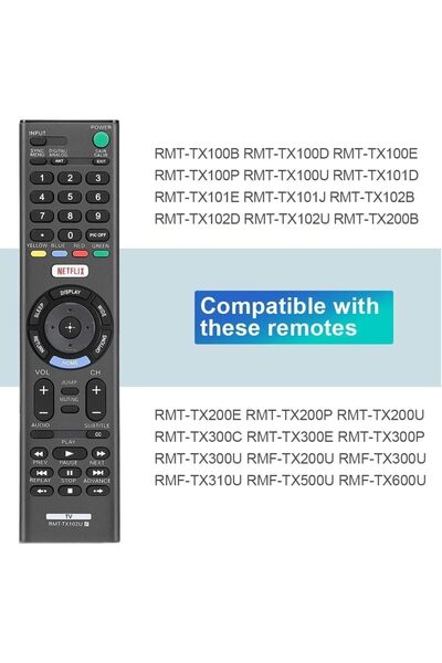 Generic NEW Universal Remote Control - Replacement for All LCD LED HDTV Smart Bravia TVs with YouTube and Ne