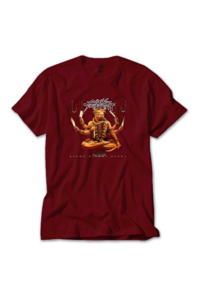 CrowsGate Tricou Cattle Decapitation Karma Bloody Karma Colorat Roșu Mărimea 4XL