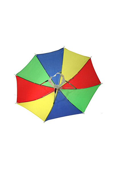 SDX Market Mini multi-colored umbrella, fixed on the head, rain or sun protection
