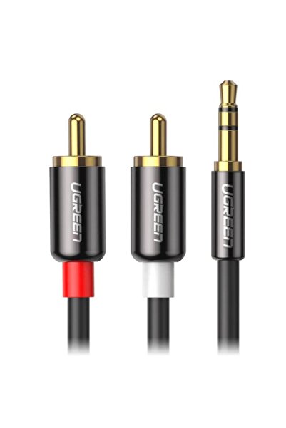 Ugreen Cablu Audio 3.5mm - 2 x RCA AV116, 3m, Gri