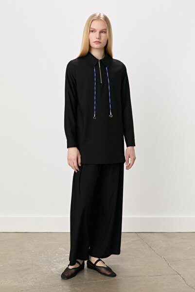 Nihan Pants Tunic Viscose Suit Black