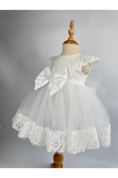 miaras baby 6-24 Months Lace Detailed Special Occasion Dress