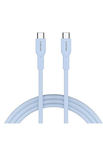 CANYON Cablu CND-CCAP60AB10LBL, USB-C la USB-C, 1m (Albastru)