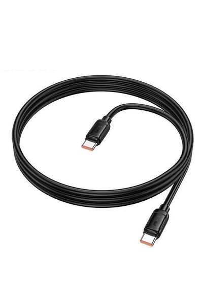 REDz Accessories Hoco X115 Data Cable, Type-C to Type-C, Compatible with iPhone 15/16 and Android, Fast 240W, Black