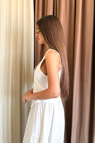 ModaPlaza Women's Back Belted Vest 6796