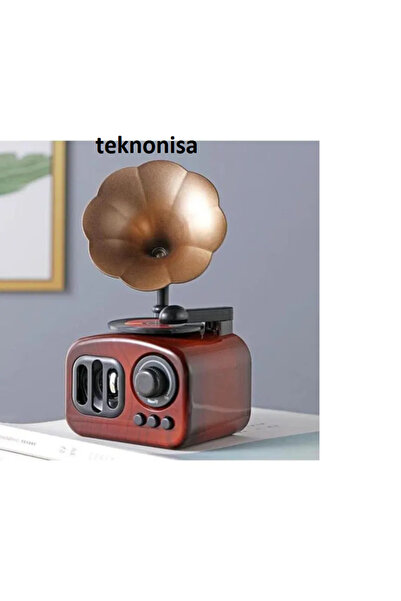 teknonisa yeni nesil nostaljik gramafon müzik kutusu masa üstü biblo