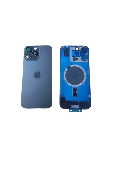 OEM Uyumlu İphone 16 Pro Max Arka Kapak Kamera Camlı Full ( Pil Kapağı ) Cam ...