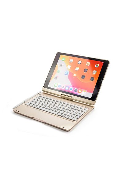 HOPE R Gold case with LED keyboard, Bluetooth Wireless for iPad Air, iPad Air 2, iPad Pro 9.7, i