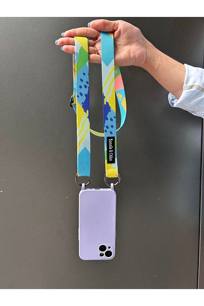 Bonnie&Chico iPhone 8 Plus Compatible Phone Case Cross-Inserted Length Adjustable Jackie Phone Strap