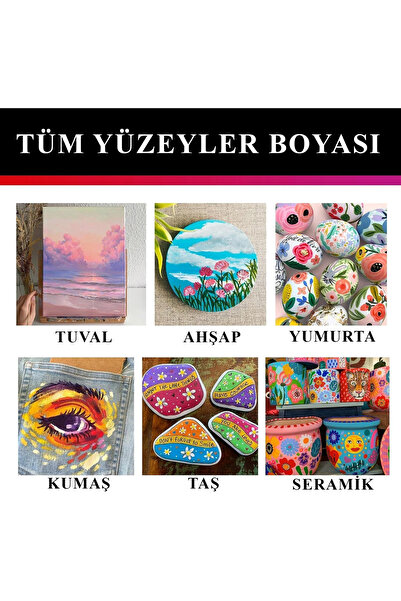 Artzone Multi Surface - Tüm Yüzeyler Boyası - 500ml. - Beyaz