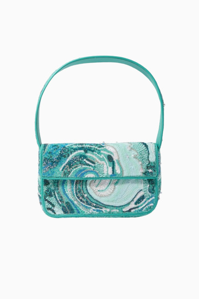 STAUD Tommy Beaded Bag, Boncuk İşlemeli Omuz Çantası, Şık ve Fonksiyonel