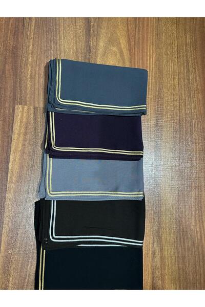 Muhtelif مجموعة من 5 أوشحة ذهبية اللون