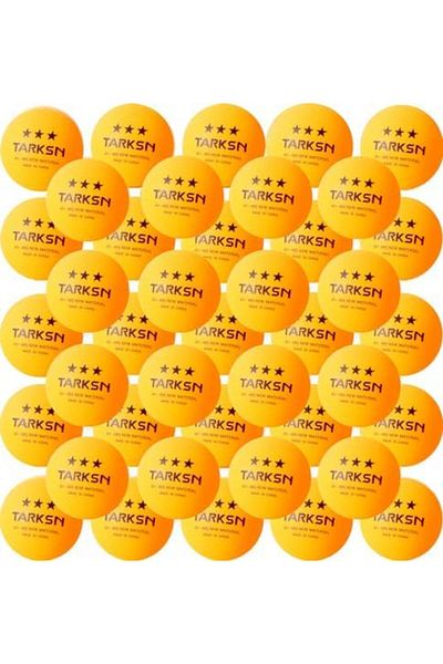 Jiffy 50-Pack 3-Star 40+ ABS Ping Pong Balls, Advanced Training Table Tennis Balls for Beginners and Profe