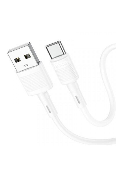 Hoco Cablu de date și încărcare USB-A la USB-C X83 Victory, 60W, 1m, alb