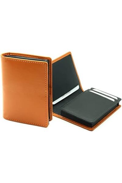 chase plus Business Card Holder, Business Card Organizer, Leather RFID Blocking Wallet Case