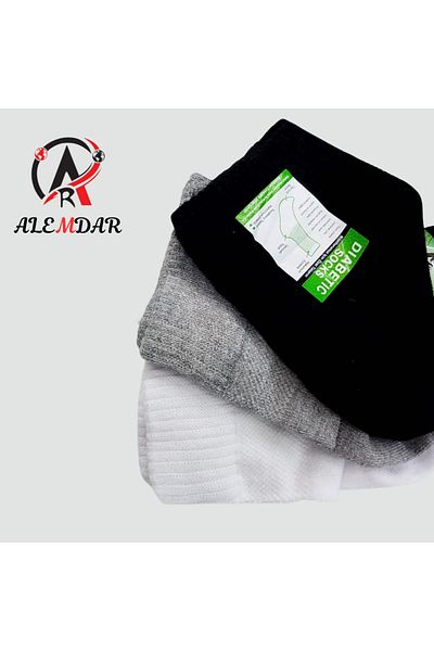Alemdar Men's Turkish ankle socks, 12 pack, knitted from natural bamboo yarn.