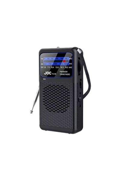 FOXMAG24 Mini radio portabil, putere 3W, FM, AM, SW, alimentat de baterii, lumină LED, curea de transport
