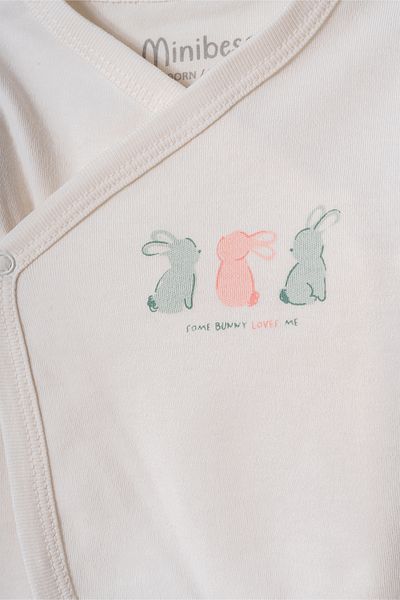 Minibess Girls & Boys Long Sleeve 3-Piece Bodysuit Set